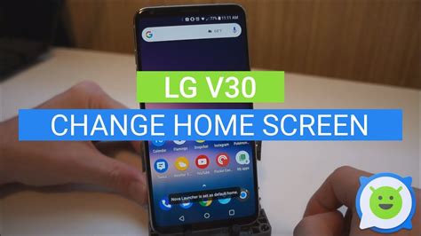 Lg V30 How To Change Home Screen Youtube