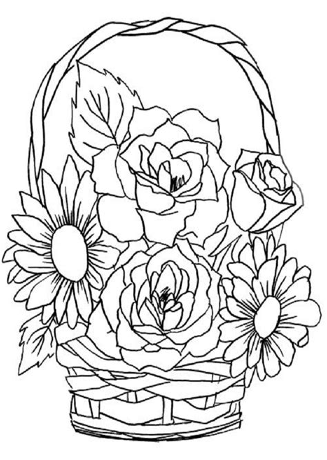 34 Flores Dibujos Para Colorear Grandes