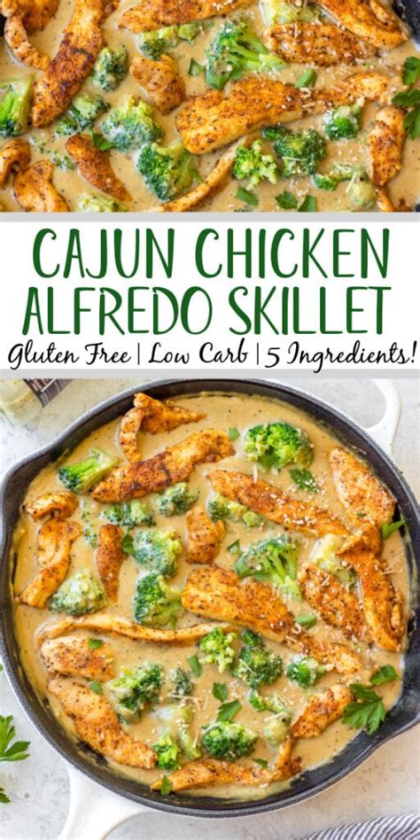 Cajun Chicken Alfredo Broccoli Skillet Whole Kitchen Sink