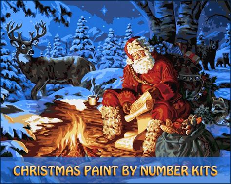 Christmas Paint Number Kits Beautiful Paint By Number Kits For Christmas