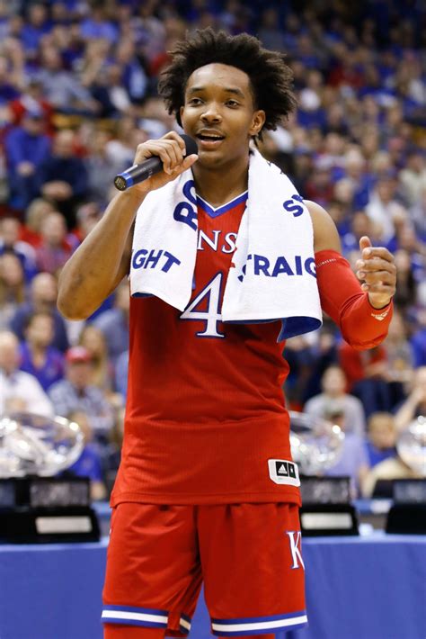 Kansas guard devonte' graham had a little fun with a camper as he absolutely obliterated him with a dunk. Devonte' Graham performing Wooden Award level skills all ...