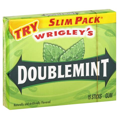 Upc 022000006660 Wrigleys Doublemint Gum 1 Pack 15 Sticks