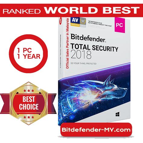 Bitdefender Total Security 2020 1 User 1 Year For Windows Os Only Shopee Malaysia
