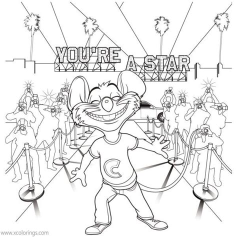 Chuck E Cheese Coloring Pages Characters Xcolorings In