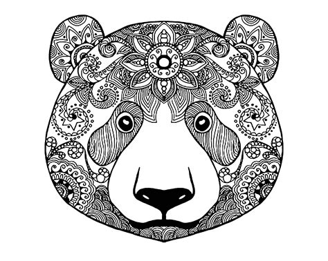 Bear 2 Bears Adult Coloring Pages