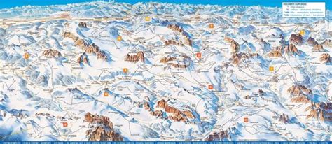 Skidregion Dolomiti Superski Skidorter Pistkarta