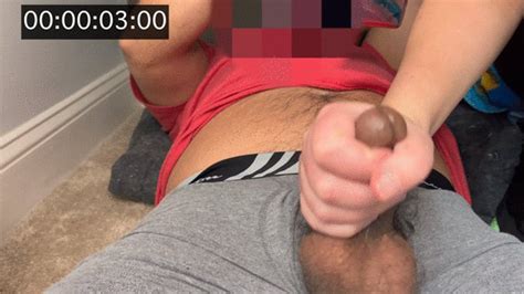 2 Minute Handjob Stress Test Huge Premature Cumshot Post Orgasm Play Big Tits Little Dick