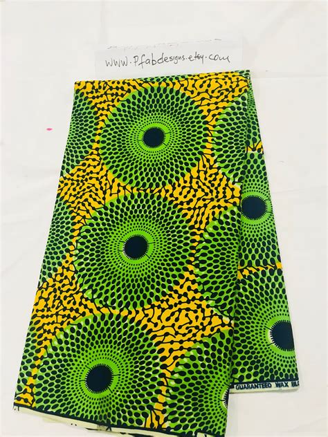 African Fabric Wax African Prints African Etsy Fabric African Wax