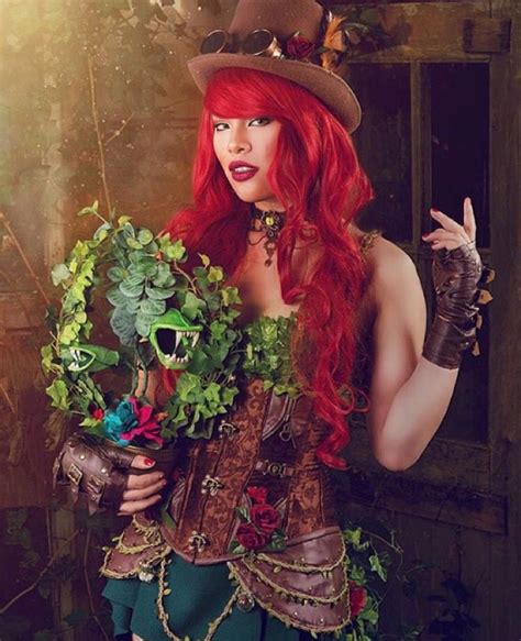 Poison Ivy Steampunk Poison Ivy Cosplay Couple Halloween Costumes For Adults Steampunk Girl
