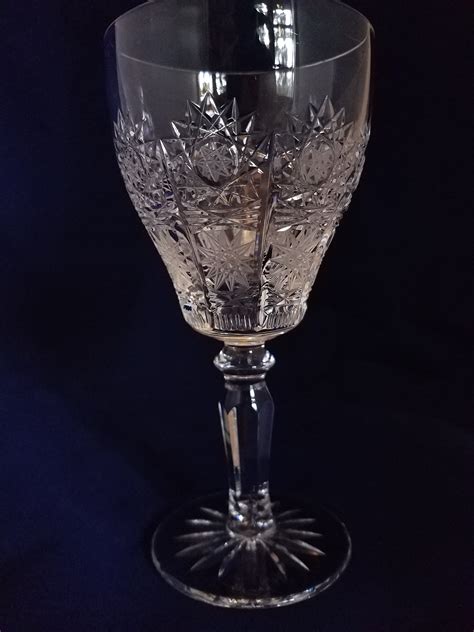 Cut Glass Crystal Goblets Antiques Board