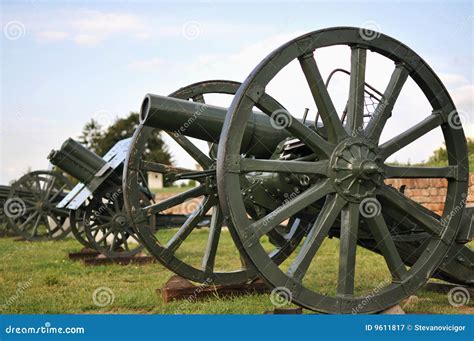 The Old Cannon From World War Ii Royalty Free Stock Photography