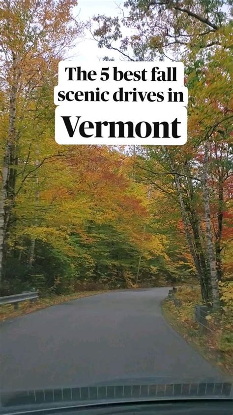 The 5 Best Fall Scenic Drives In Vermont Travel Inspiration