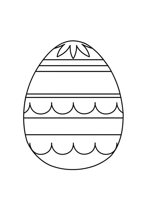 Pics Of Easter Eggs To Color Printable Free Printable Easter Egg