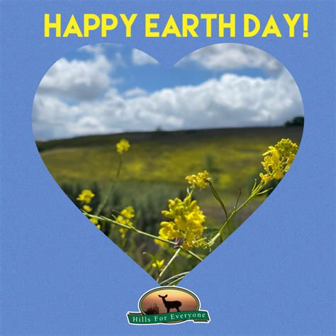 Happy Earth Day Hills For Everyone