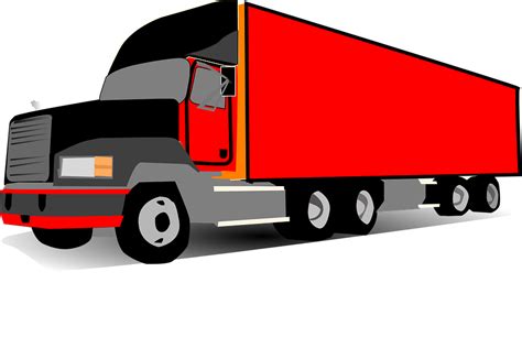 Truck Three Wheeler Red Free Vector Graphic On Pixabay