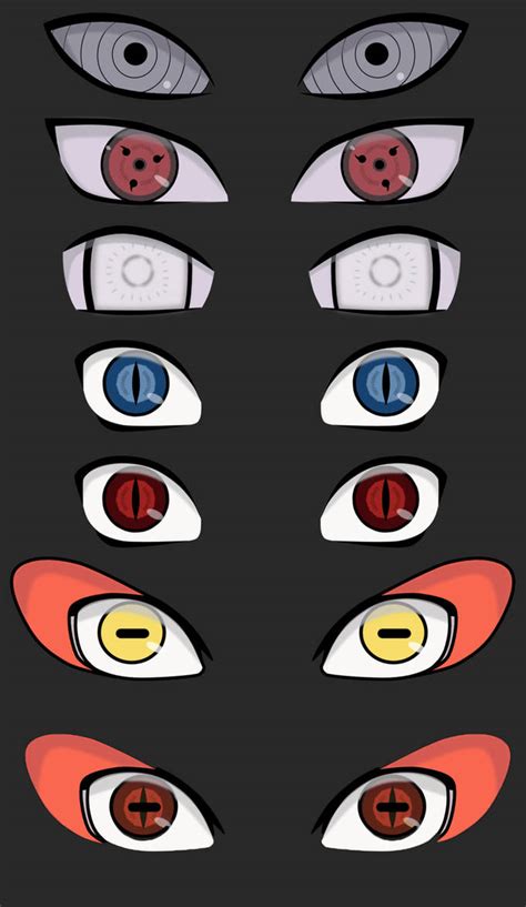Naruto Eyesdoujutsus By Codzocker00 On Deviantart