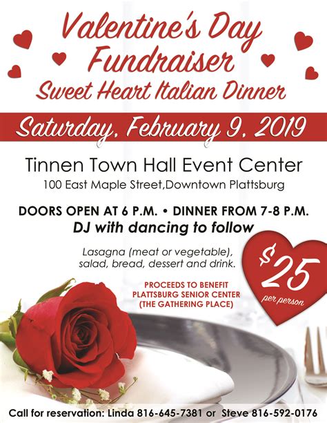 Valentines Day Fundraiser Plattsburg Missouri