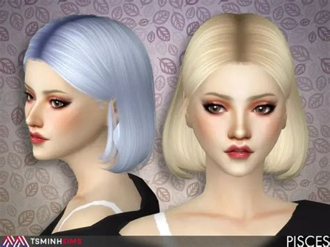 The Sims Resource Pisces Hair 52 By Tsminhsims Sims 4 Hairs