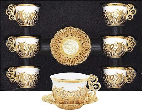 Buy Alisveristime Pc Turkish Greek Arabic Coffee Espresso Cup Saucer