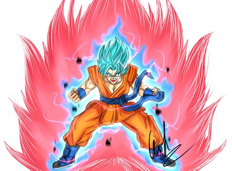 Goku Super Saiyan Blue Kaioken X10 By Francesco8657 On Deviantart