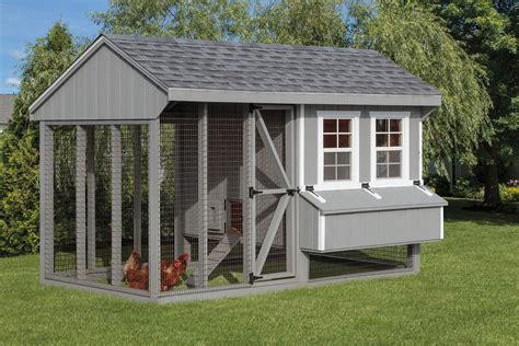 Quaker Combo Coop And Run Chicken Coop Eshs Sheds