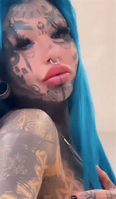 Tattoo Model Amber Luke Strips Off To Flaunt Ink That Covers Of Her Body Daily Star