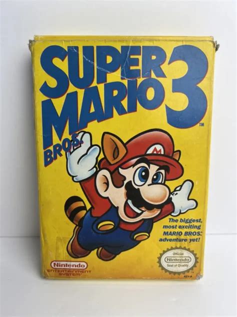 SUPER MARIO BROS 3 Nintendo NES Complete In Box CIB Left Bros 195 00
