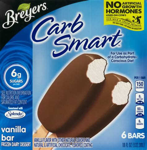 Breyers Carb Smart Vanilla Bar 6 Ct Breyers75856061055 Customers