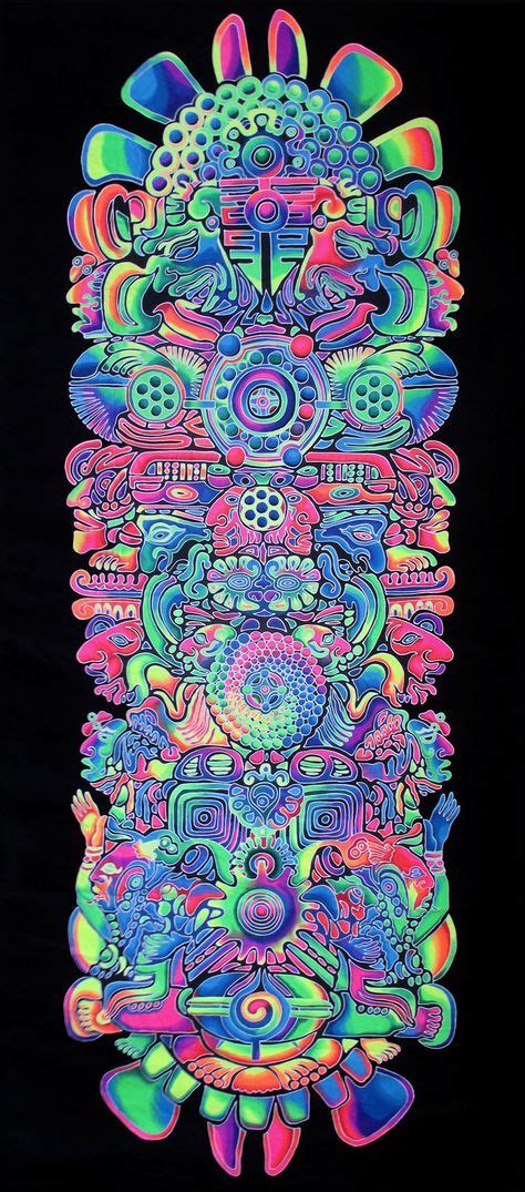 Giant Uv Banner Totem Trippy Wallpaper Psychedelic Tapestry