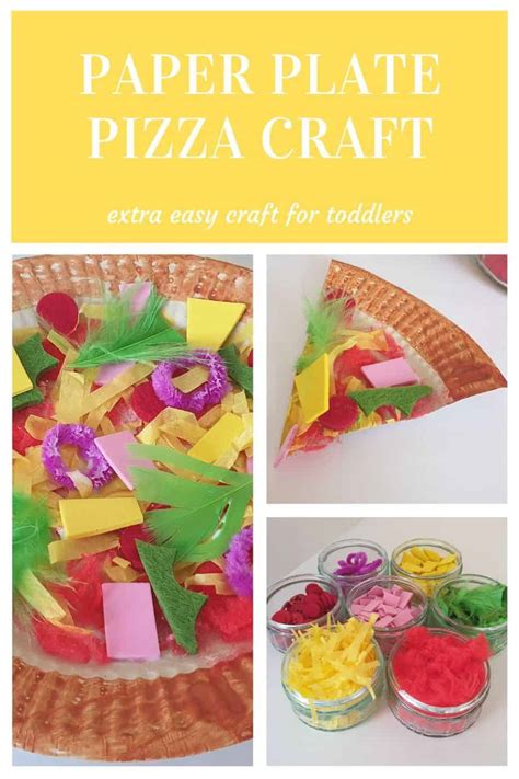 Extra Easy Crafts How To Make A Paper Plate Pizza Craft For Kids Mum
