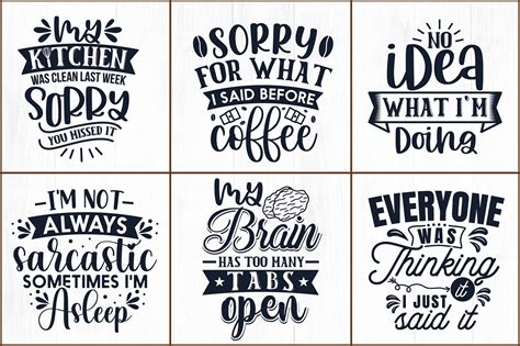 Download Sarcastic SVG Bundle, 30 Funny Quotes SVG Bundle By ...
