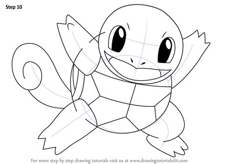 How To Draw Squirtle From Pokemon Easy Step By Step Video Lesson My