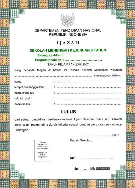 Download Juknis Penulisan Blangko Ijazah Madrasah Dan Shuamb Nasional