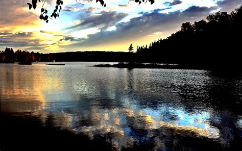 1024x768 Wallpaper Sunset Sky Landscape Summer Lake Reflection