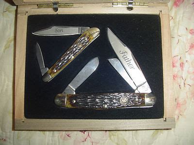 Hen Rooster Father Son Collector Set Knives Limited Edition