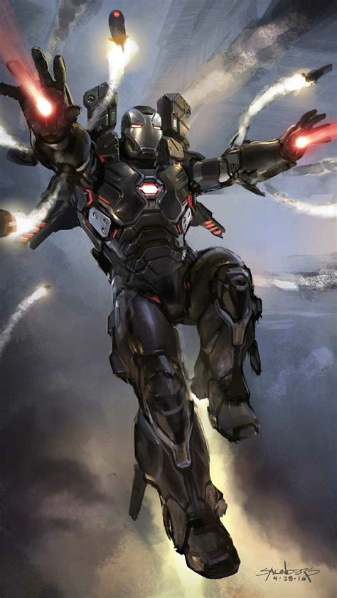 Avengers Endgame War Machine Action Iphone Wallpaper Wallpaper