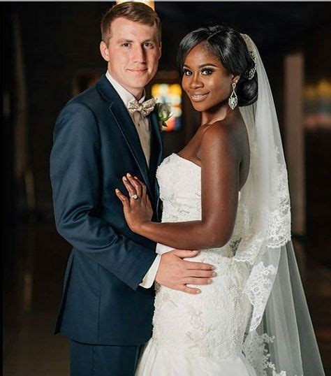 Gorgeous Interracial Couple Looking Flawless At Their Wedding Celebration Love Wmbw Bwwm