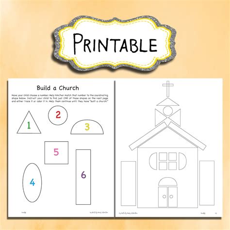 Build A Church Printable Worksheet For Kids Nondenominational Christian
