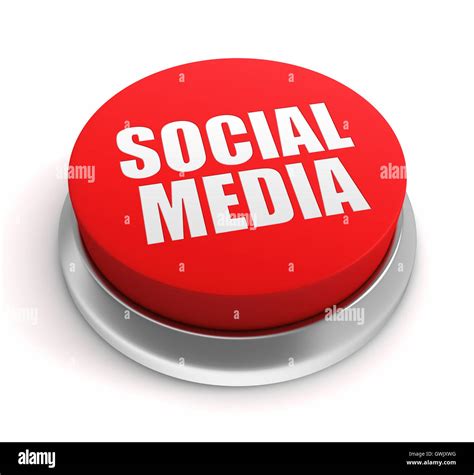 Social Media Button Concept 3d Illustration Stock Photo Alamy