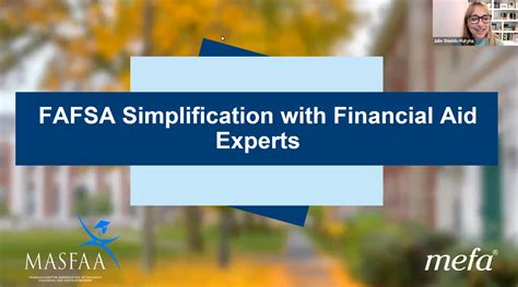 Mefa Institute ™ Fafsa Simplification With Financial Aid Experts Mefa