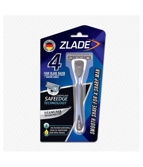 From safety razors to cartridge razors, we go over how many shaves you should get out of your razor blade so you don't throw away your money. Zlade 4 Blade Shaving Razor For Men With SafeEdge ...