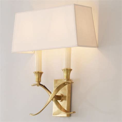 Transitional X Wall Sconce With Shade 2 Light Wall Sconce Shade