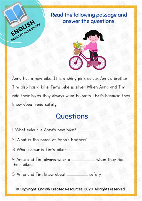 Reading Comprehension For Kids Worksheets
