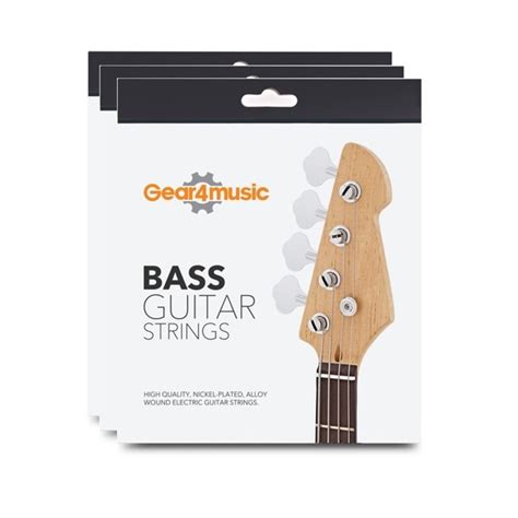 3 Pack Of Bass Guitar Strings Set By Gear4music At Gear4music