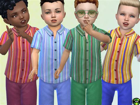 The Sims Resource Striped Shirt