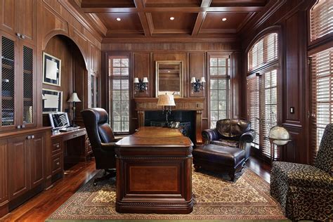 53 Really Great Home Office Ideas Photos Traditional Home Offices Leather Office Furniture