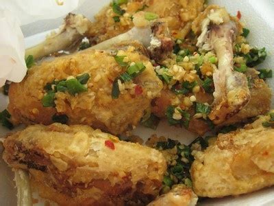 When frying for the first time, the chicken coating will lose its crispiness quickly fry the wings in small batches for 5 minutes and remove to a sheet pan lined with paper towels. Salt & Pepper chicken wings from Mandarin Chinese ...