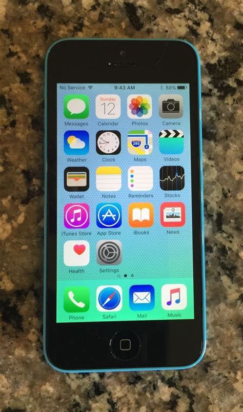 Apple Iphone 5c 16gb Blue Unlocked From Atandt Apple Iphone 5c