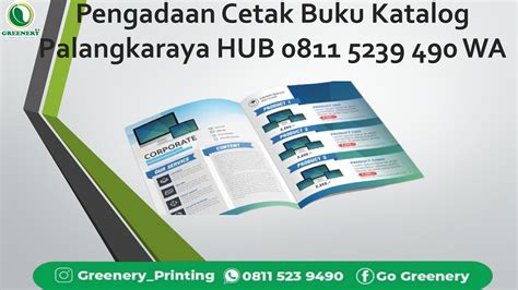 Pusat Pengadaan Cetak Buku Katalog Palangkaraya Hub 0811 5239 490 WA By