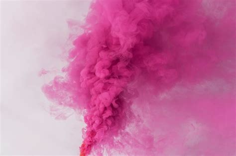 Free Photo Pink And Purple Smoke Effect On A White Wallpaper
